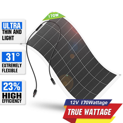 170w flexibel solarmodul - 170w,