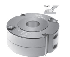 HW-(HM) Wendeplatten Falzmesserkopf Z=2+4V MAN Falzen SK1700 Profilmesserkopf