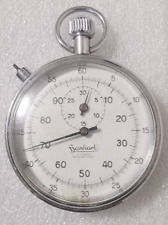 Hanhart Stoppuhr 3 Jewels Shockproof Verchromt Defekt/Als Ersatzteil