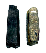 2x antik Druckstock Handarbeit Handgeschnitzt Stoffstempel Druckstempel gepfl.