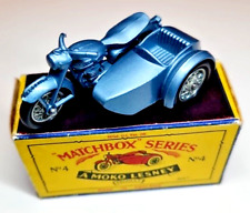 Matchbox Moko Triumph T 110 and Sidecar Nr. 4 mint  + exellente BOX ZUSCHLAGEN