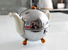 WMF Thermo Kugel-Kaffeekanne versilbert seltene kleine Version Bauhaus