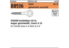 fischer Gerüstöse R 88536 GS 12 x 300 Stahl galvanisch verzinkt