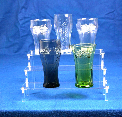 Coca cola tiffany glas - 6x,
