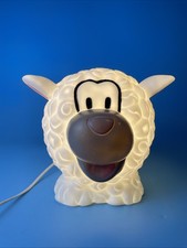 Heico Lampe Schaf, Kinderzimmerlampe, 90er, Germany, Vintage ￼