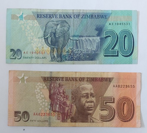 Lot banknoten simbabwe 50 - lot, 20,50