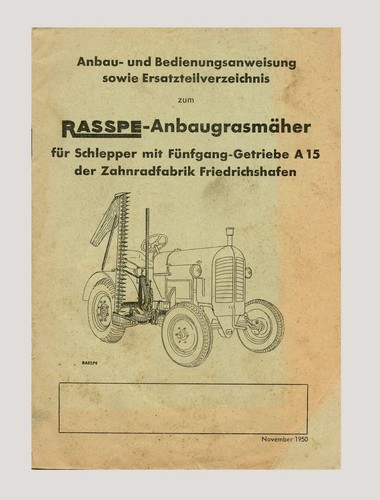 Rasspe anbaugrasmäher gür - anbaugrasmäher,