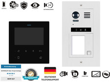 Video Türsprechanlage 1-20 Familienhaus Gegensprechanlage 4,3" Monitor Edelstahl