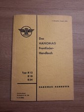 Hanomag Frontlader Handbuch Typ R 12 R 18 R 24 August 1956