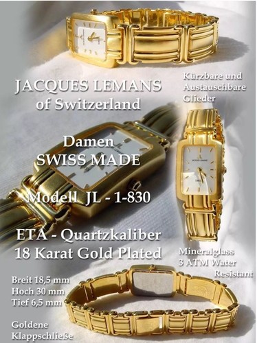 Luxus damenuhr jacques lemans - luxus,