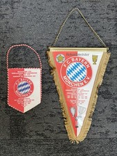 FC BAYERN MÜNCHEN E. V. WIMPEL REKORDMEISTER FCB 2 Stück