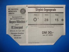 80/81  Ticket Bayern München