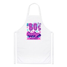 Personalisierte 80er Baby Koch Schürze 1980 Geburtstag Mama Schwester Retro Kochen