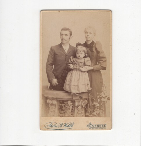 Cdv foto schönes familienbild - cdv,