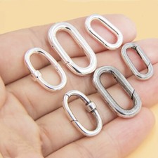 925 Sterling Silber ovaler Hummer Verschlüsse Stecker für Armband Halskette