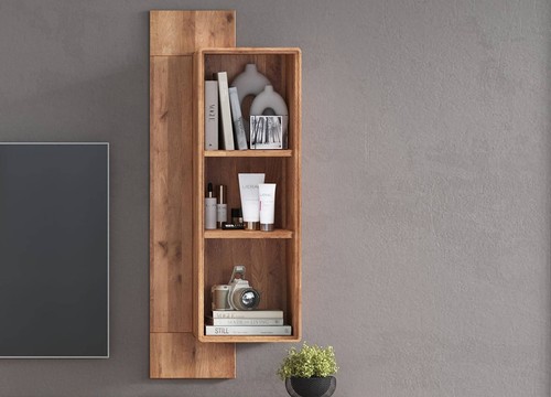 Wandregal 47x120cm massivholz - wandregal,