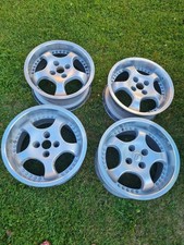 4 Alufelgen ROD, 9 x 16 +7,5 x 16 , LK 4x100, mit Zierschrauben 