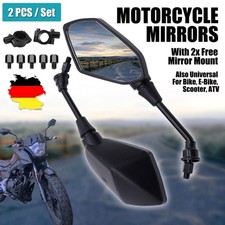 2x Motorradspiegel Lenkerenden