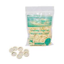 100 x Schutzkappen Fingerlinge Latex Maniküre Kosmetik Untersuchung Gr. S - XL