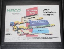 HEICO MODELL 80003 - MAN Schiffsdiesel-Transport - Exclusiv-Modell 2003