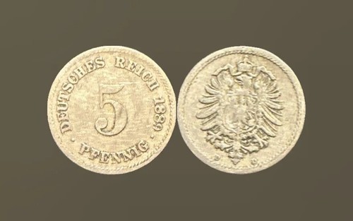 Deutsches reich pfennig 1889 - reich,
