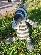 Handarbeit * Kuscheltier Zebra Schmusetier Stofftier Spielzeug Häkeltier 