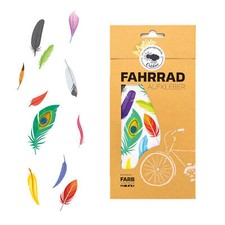 Fahrradaufkleber mit Federn