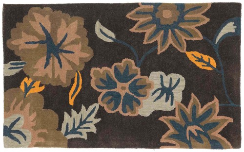 Wollteppich blumen 90x150 - blumen,