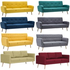 Sofa 3-Sitzer Stoffsofa Couch