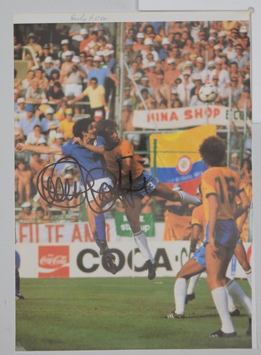 Autogramm paolo rossi - autogramm,