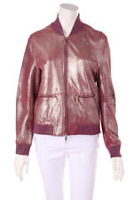 Lorena Antoniazzi Lederjacke Echtes Leder Glitzer I 44 = D 38 burgundy gold