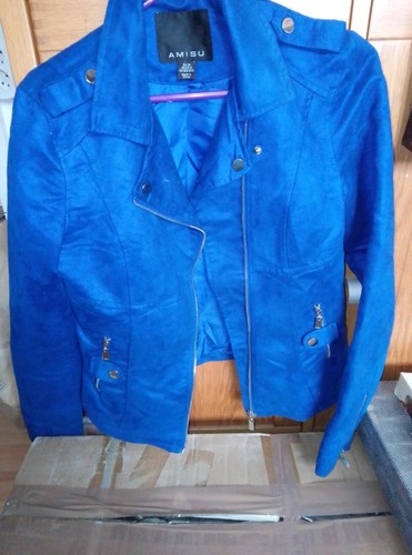 Velur lederoptik jacke - velur,
