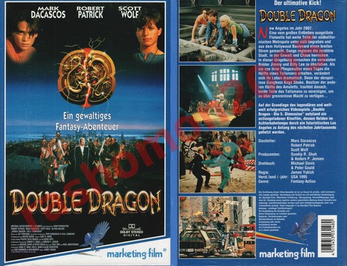 Vhs video cover double dragon - vhs,