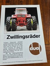 DUAL Zwillingsräder STINNES Reifendienst Traktor Schlepper Prospekt Brochure d