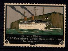 Vignette - Deutsche Flotte - S.M. Kaiserliche Jacht Hohenzollern in Norwegen