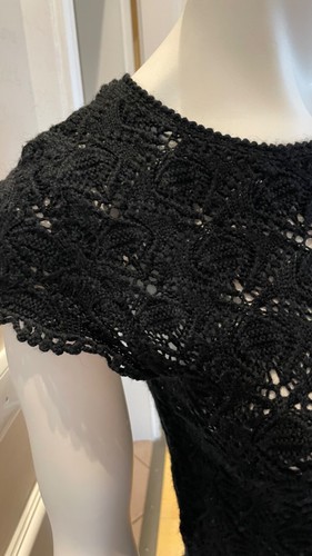 Kleid schwarz grau gestrickte - schwarz/grau,,