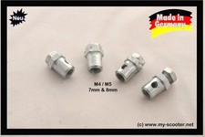 4x Schraubnippel Schaltzug