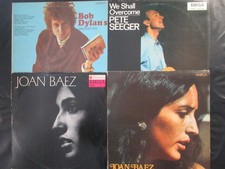 BOB DYLAN, JOAN BAEZ, PETE SEEGER / 4 LP Set DDR AMIGA