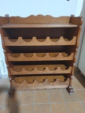 WEIN REGAL MASSIV IM ANTIK STIL AUS JUGENDSTILVILLA FÜR 20 FLASCHEN VINOTHEK