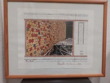 The Wall  signiert von Christo und Jean Claude Original Unterschriften