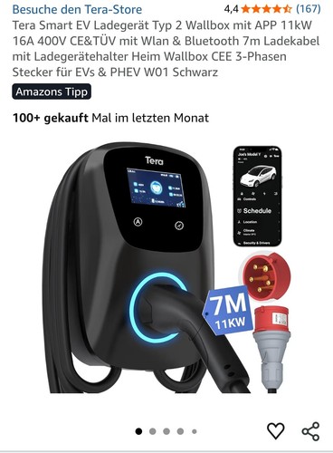 Tera ladegerät smart - ev, app