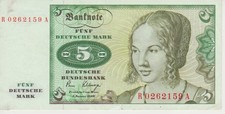 5 DM Banknote deutscher