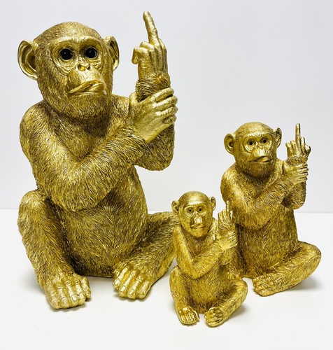 Affe ornament frech gold tier - ornament,