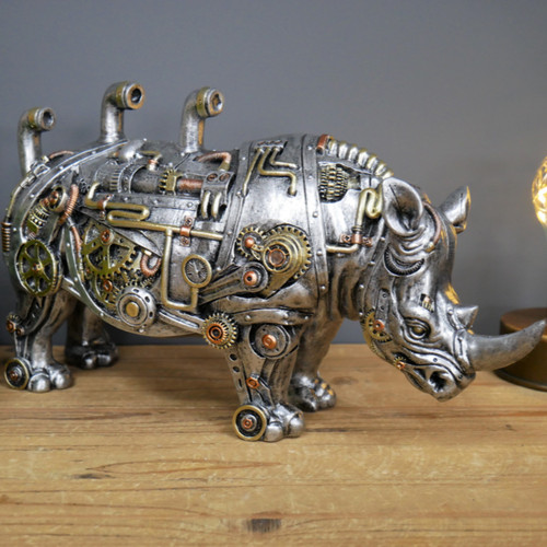 Steampunk nashorn ornament - nashorn,