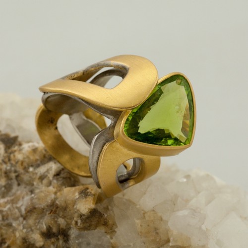Design ring bicolour gelbgold - design,
