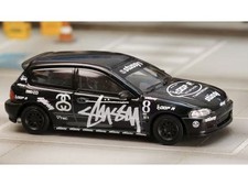 HONDA Civic (EG6) - #8 Stussy  - black - Street Weapon 1:64