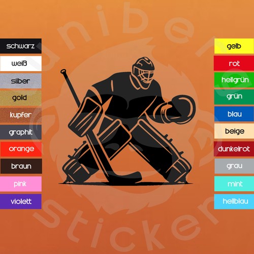 Auto aufkleber goalie 2 - auto, „goalie