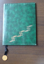 Buchhülle mit Lesebändchen Dokumentenmappe Buchschutz