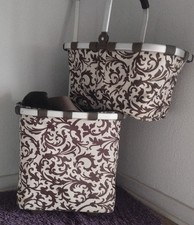 Einkaufstrolley + Einkaufskorb Set Carrycruiser u. -bag Reisenthel Barock braun