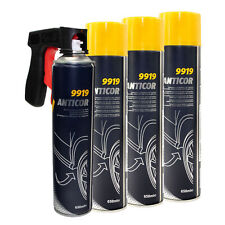 Unterbodenschutz 4 X 650 ml Unterboden Schutz Spray MANNOL mit Pistolengriff
